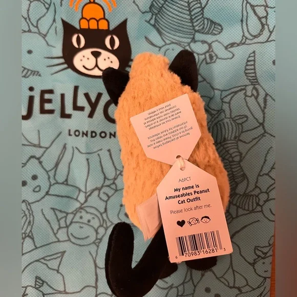Jellycat Authentic Amuseables Peanut Cat Outfit – Plush Toy